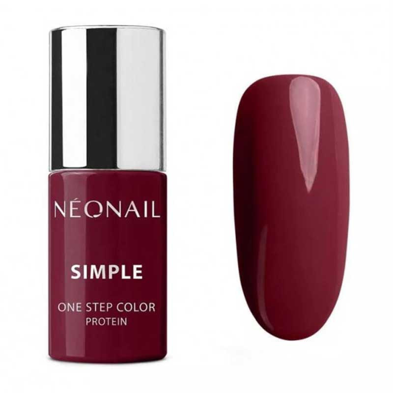 Гель-лак для ногтей Simple One Step color protein 3in1(Base/Color/Top) NeoNail - Glamorous 8076 - 7,2 ml