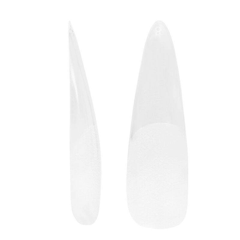 Гелевые типсы NeoNail 03 Stiletto, прозрачные - 300 шт