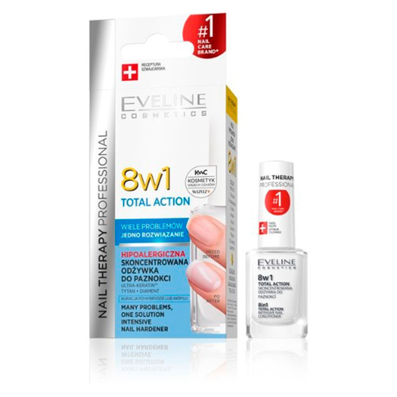 Nail Therapy Total Action 8 in 1 Intensive Nail Conditioner - 12ml