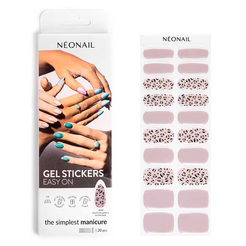 Гелевые наклейки для маникюра NeoNail Easy On M04