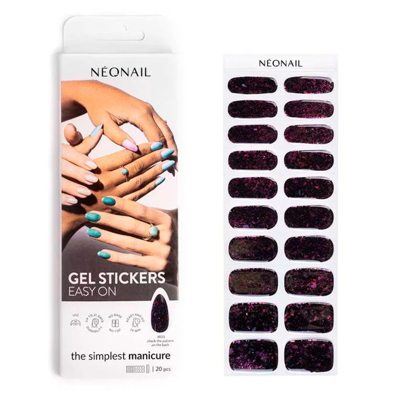 Гелевые наклейки для маникюра NeoNail Easy On M03