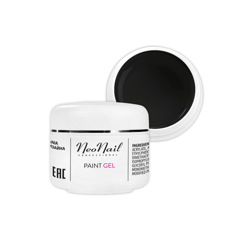 Paint UV/LED Gel NeoNail 5 ml - Black Pearl