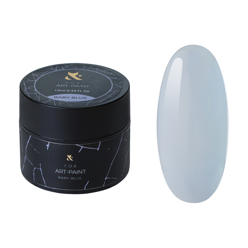 Värviline geel F.O.X Art-Paint,Baby Blue - 10 ml