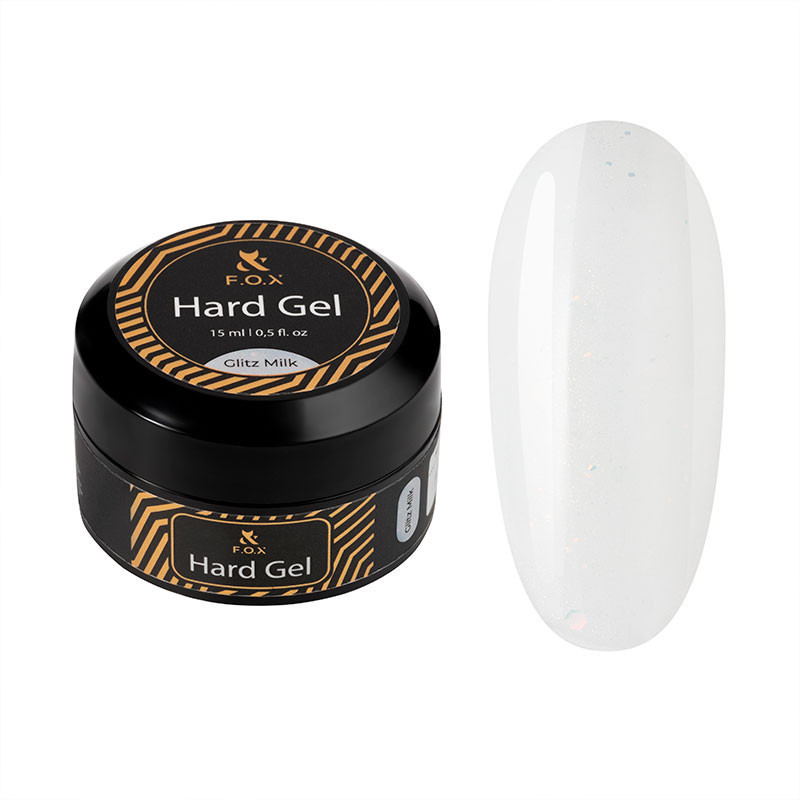 Hard gel F.O.X - Glitz Milk -15 мл
