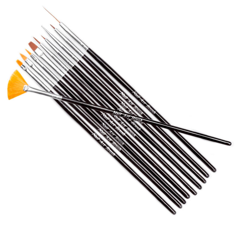 Brushes for gel and acrylic gel NeoNail synthetic - 10 pcs