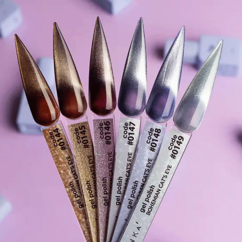 Цветной гель-лак Bohemian Cat Eye DNKa No. 0144 - 12 ml
