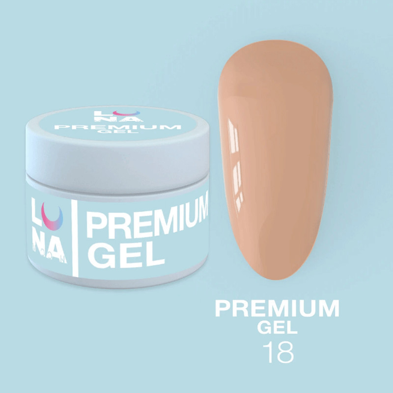 Premium-pidennysgeeli LUNAMOON Nr 18 - 15ml