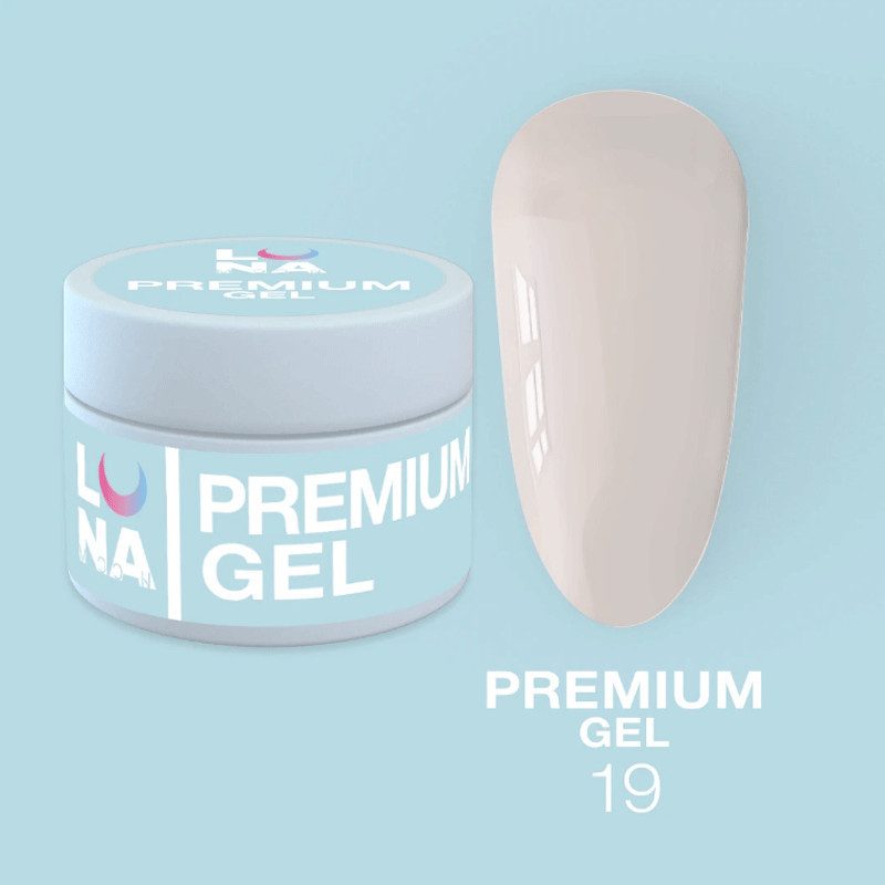 Extension gel Lunamoon Premium Gel Nr 19 - 15ml
