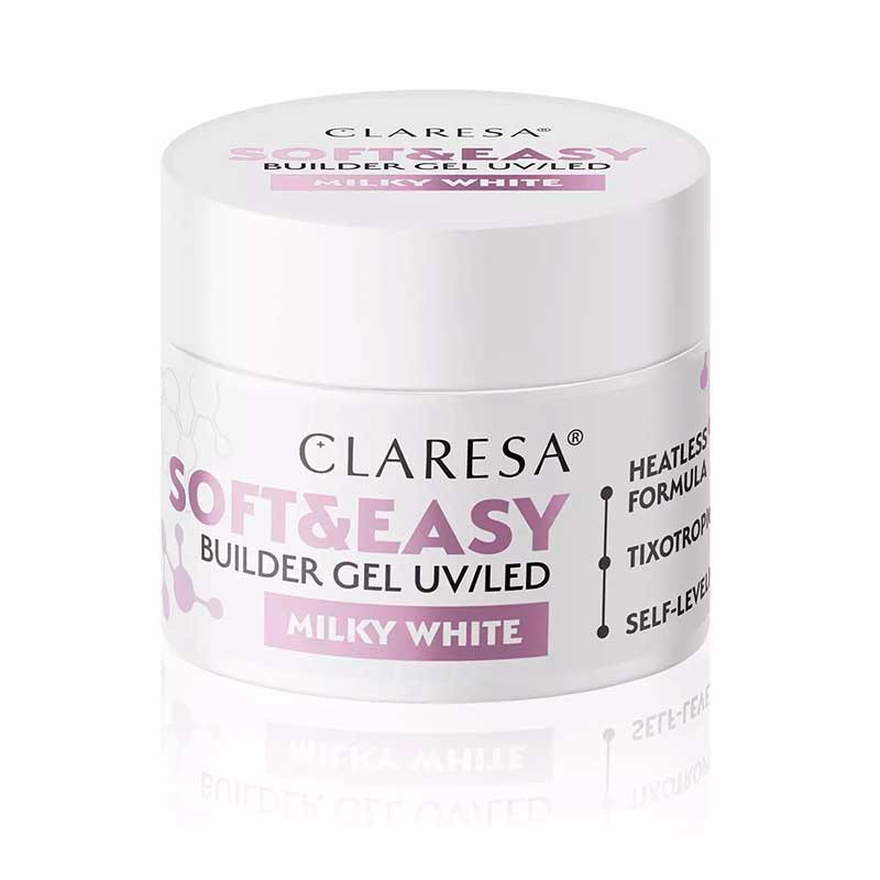 Гель для наращивания Claresa SOFT&EASY, Milky White