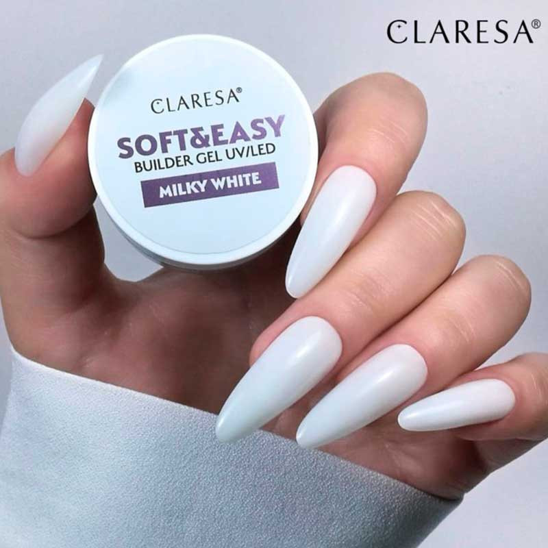 Гель для наращивания Claresa SOFT&EASY, Milky White