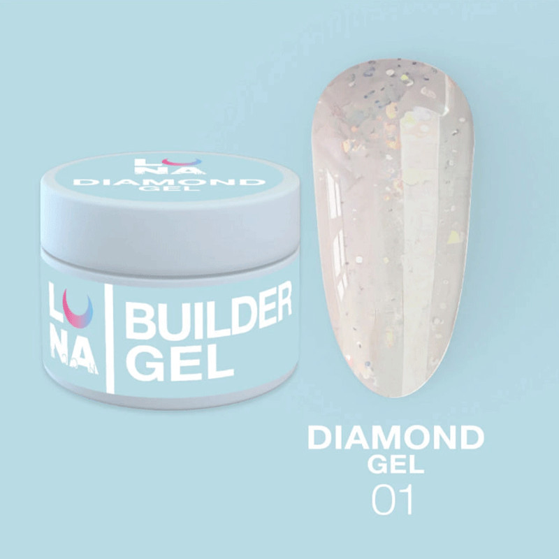 Гель для наращивания Lunamoon Diamond Gel Nr 1 - 15ml