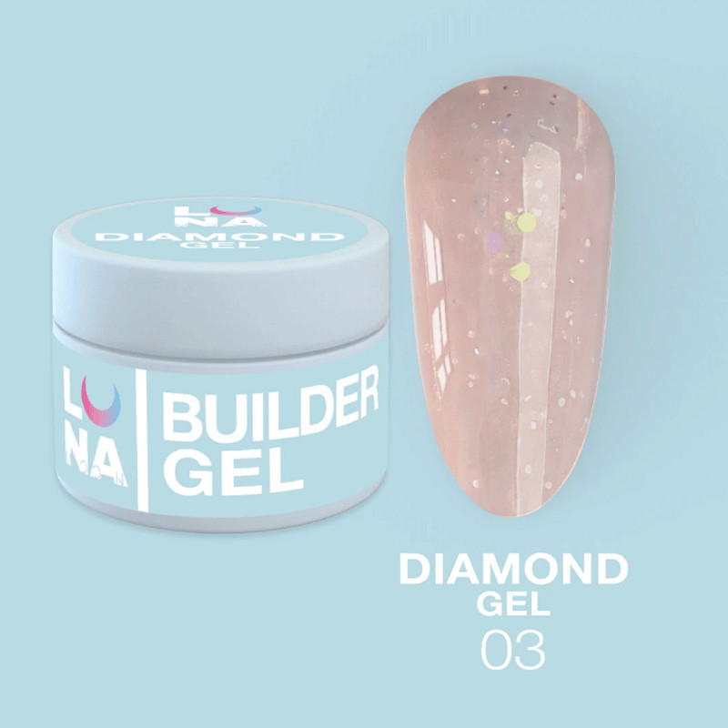Гель для наращивания Lunamoon Diamond Gel Nr 3 - 15ml