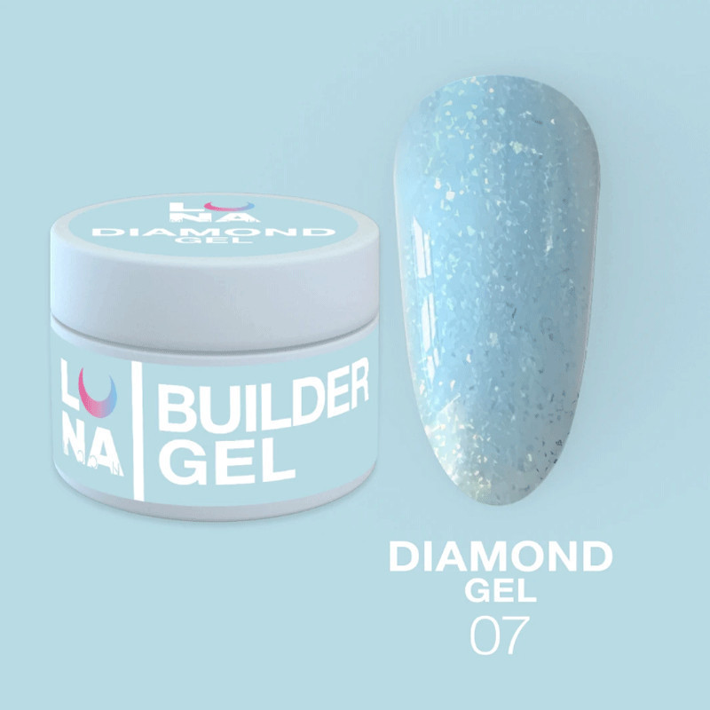 Diamond -pidennysgeeli LUNAMOON Nr 7 - 15ml