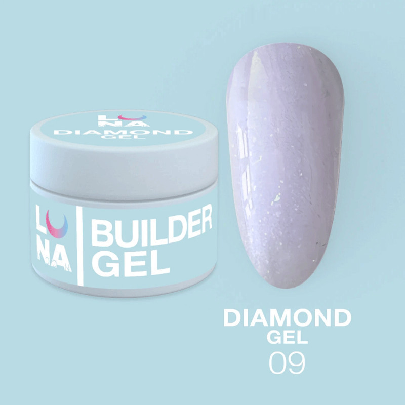 Extension gel Lunamoon Diamond Gel Nr 9 - 15ml