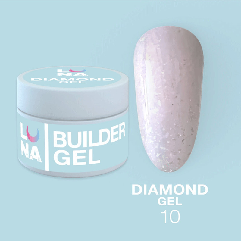 Extension gel Lunamoon Diamond Gel Nr 10 - 15ml