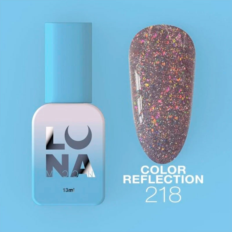 Colored gel polish Lunamoon Nr 218 - 13 ml