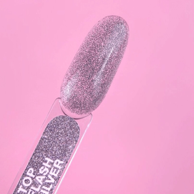 Päällyslakka Lunamoon Top Flash Silver  - 13ml