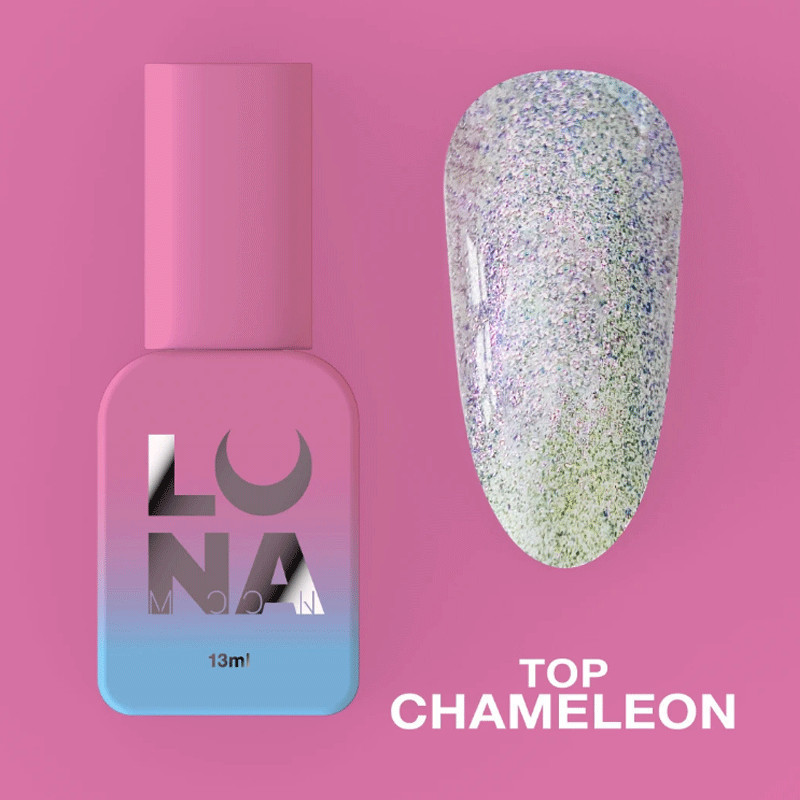 Matta-päällyslakka ilman tahmeaa kerrosta - Lunamoon Top Chameleon - 13 ml