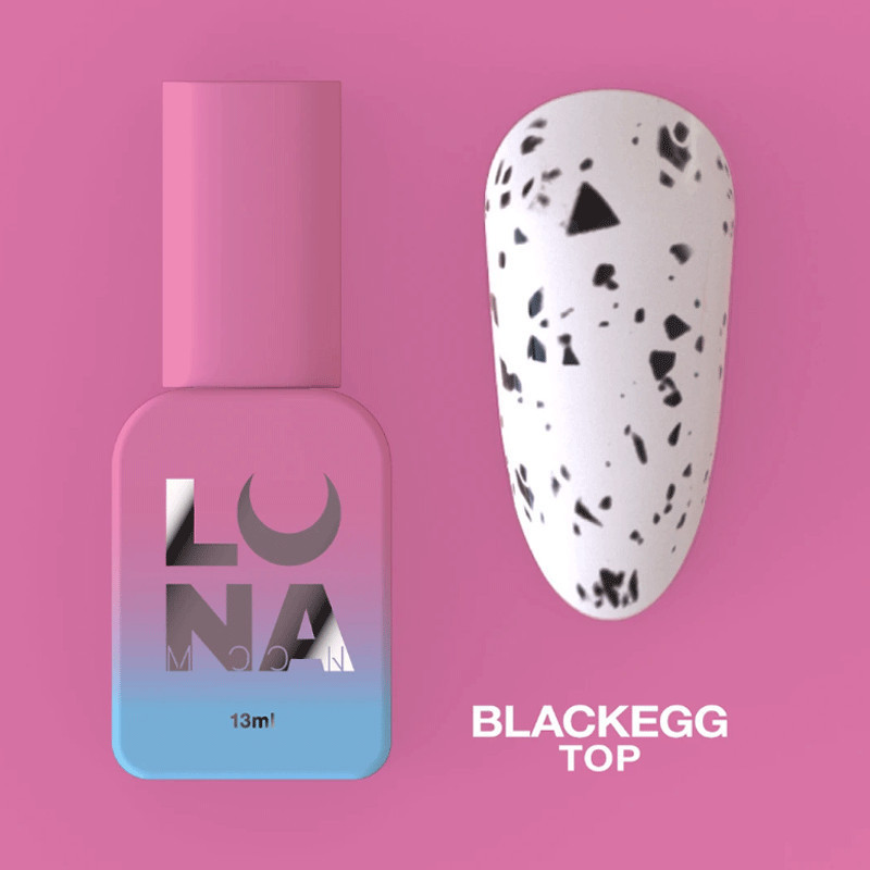 Mattias pealislakk ilma kleepuva kihita - Lunamoon Top Matt Blackegg - 13ml