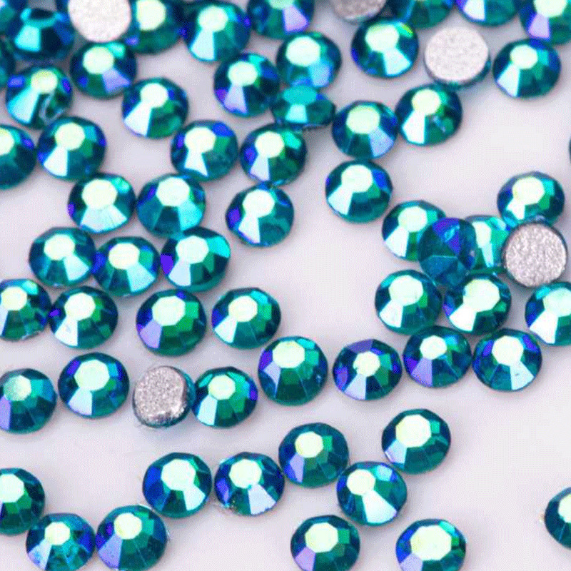 Crystals Blue Zircon, ss3, 1440 pcs