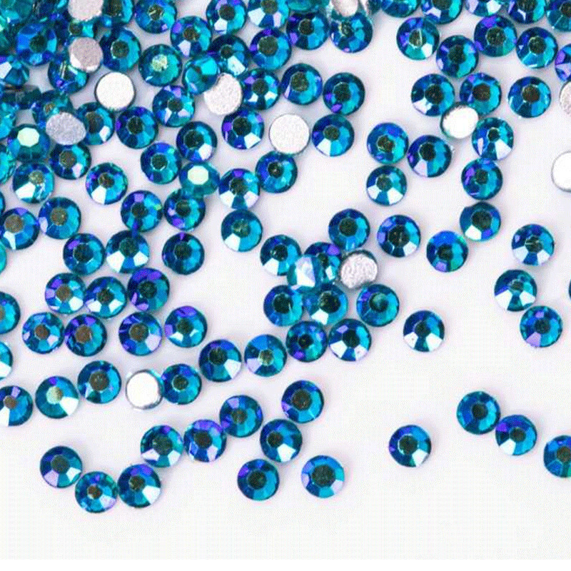 Crystals Blue Zircon, ss3, 1440 pcs