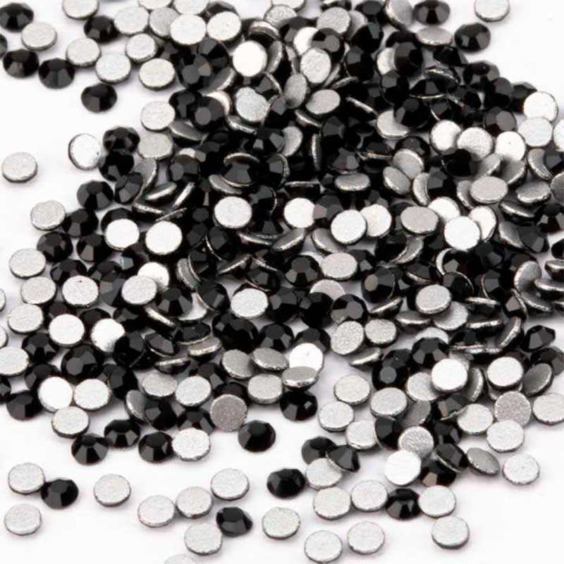 Crystals Black, ss3, 1440 pcs