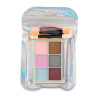 Nail powder, mirror effect, palette 6 colors, No. 1