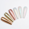 Nail powder, mirror effect, palette 6 colors, No. 5