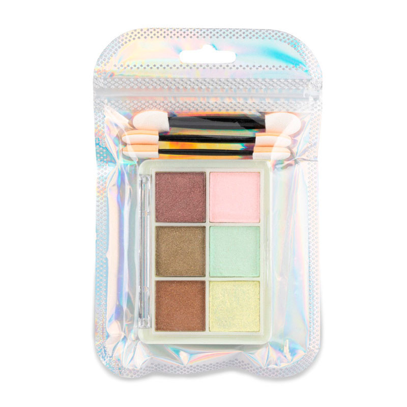 Nail powder, mirror effect, palette 6 colors, No. 5