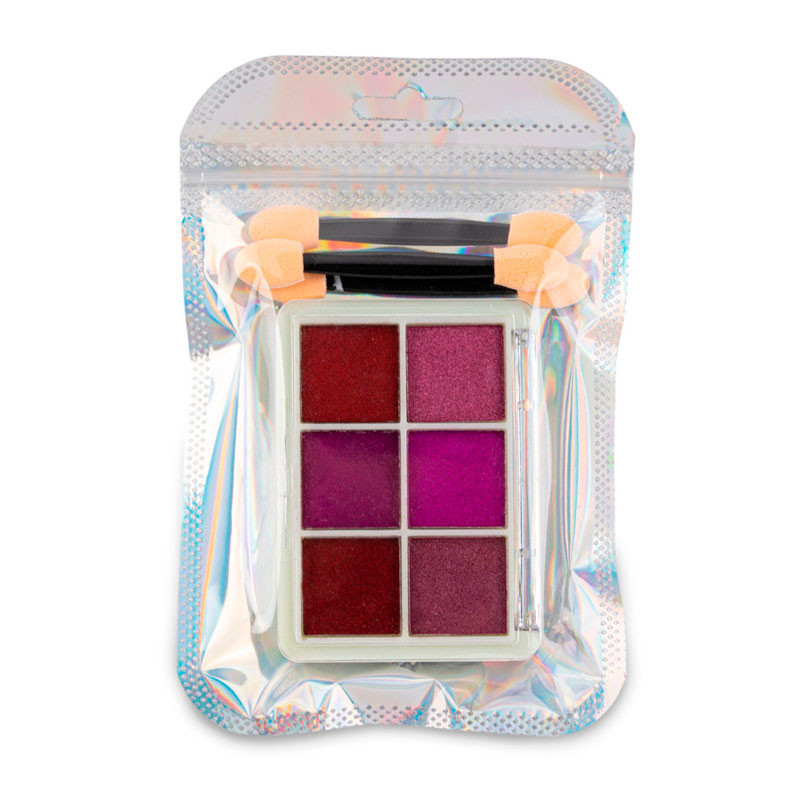 Nail powder, mirror effect, palette 6 colors, No. 6