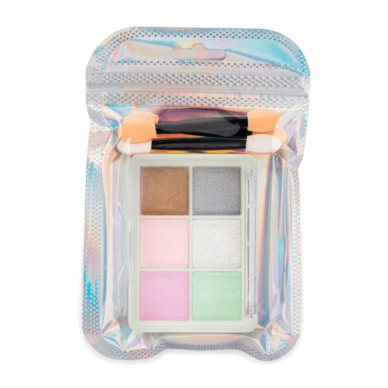 Nail powder, mirror effect, palette 6 colors, No. 7