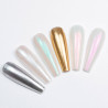 Nail powder, mirror effect, palette 6 colors, No. 7