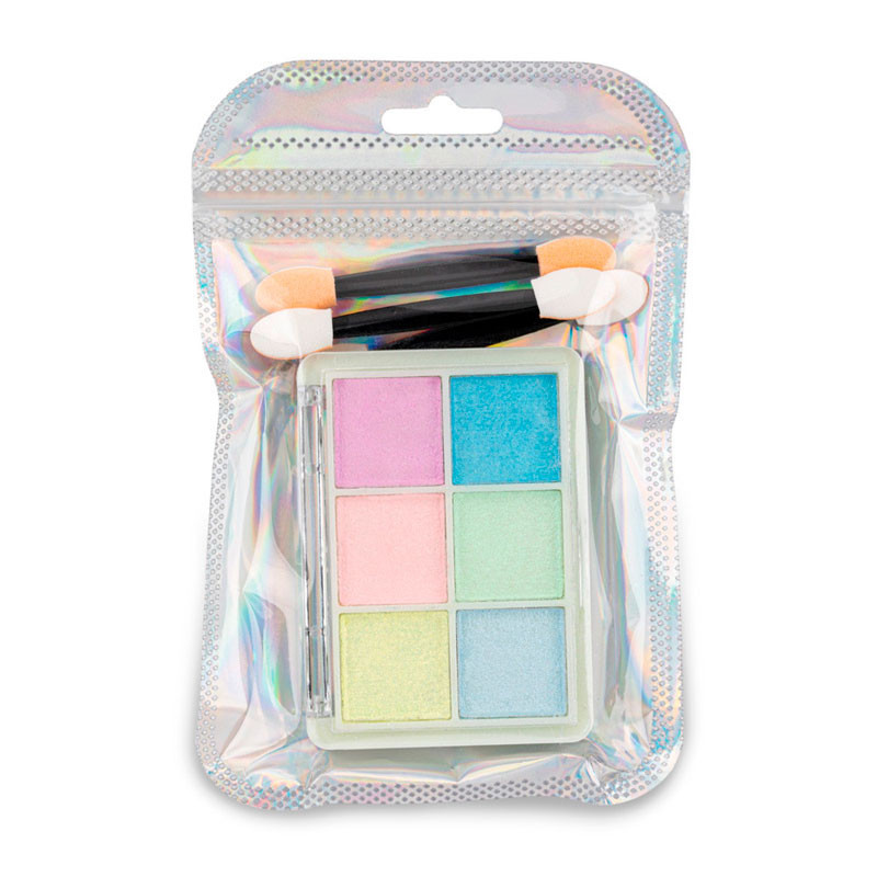 Nail powder, mirror effect, palette 6 colors, No. 8