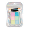 Nail powder, mirror effect, palette 6 colors, No. 8
