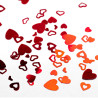 Glitter in the shape of hearts in a palette 6 types