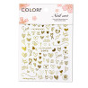 Self-adhesive nail stickers Valentine's Day gold, CB-202