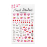 Self-adhesive nail stickers Valentines Day, F628