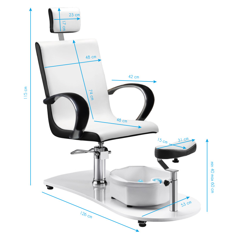 Spa chair for pedicure with massager 308