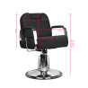 Gabbiano black stern barber chair