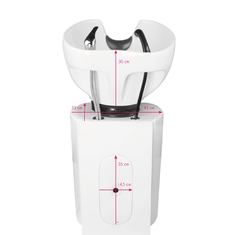 Gabbiano hair wash unit Hamburg black