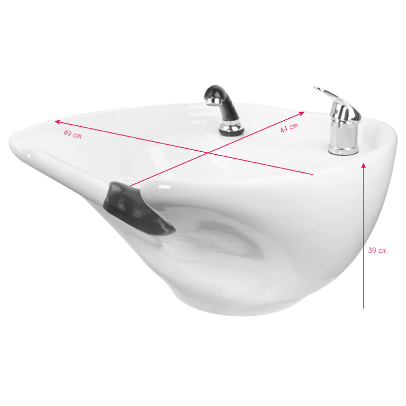 Gabbiano hair wash unit Hamburg black