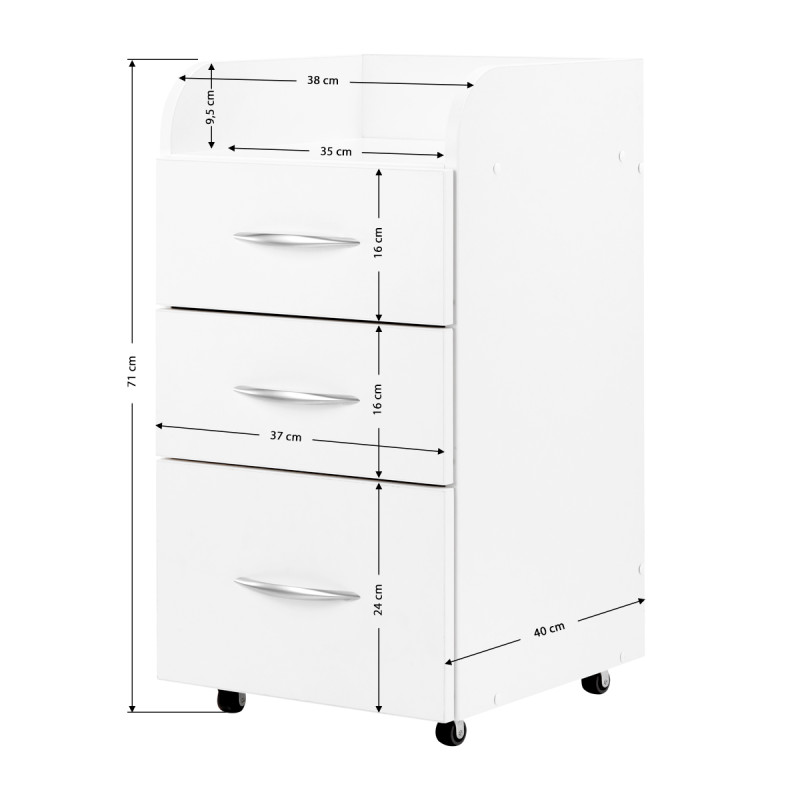 Combi cabinet ii white