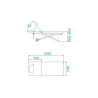 Electric bed massage azzurro 329e 1 pot. White