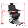 Gabbiano royal black barber chair
