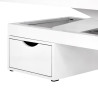 Spa cosmetic couch azzurro 815b in shiny white