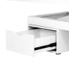 Spa cosmetic couch azzurro 815b in shiny white