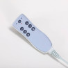 Spa cosmetic couch azzurro 815b in shiny white