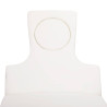 Spa cosmetic couch azzurro 815b in shiny white