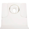 Spa cosmetic couch azzurro 815b in shiny white