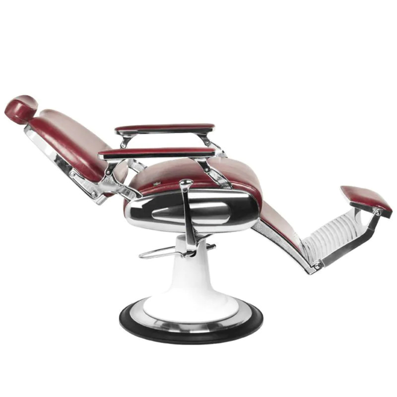 Gabbiano barber armchair moto style burgundy